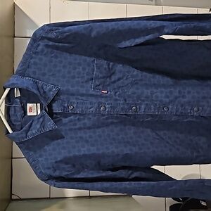 Levi's blue casual dress shirt